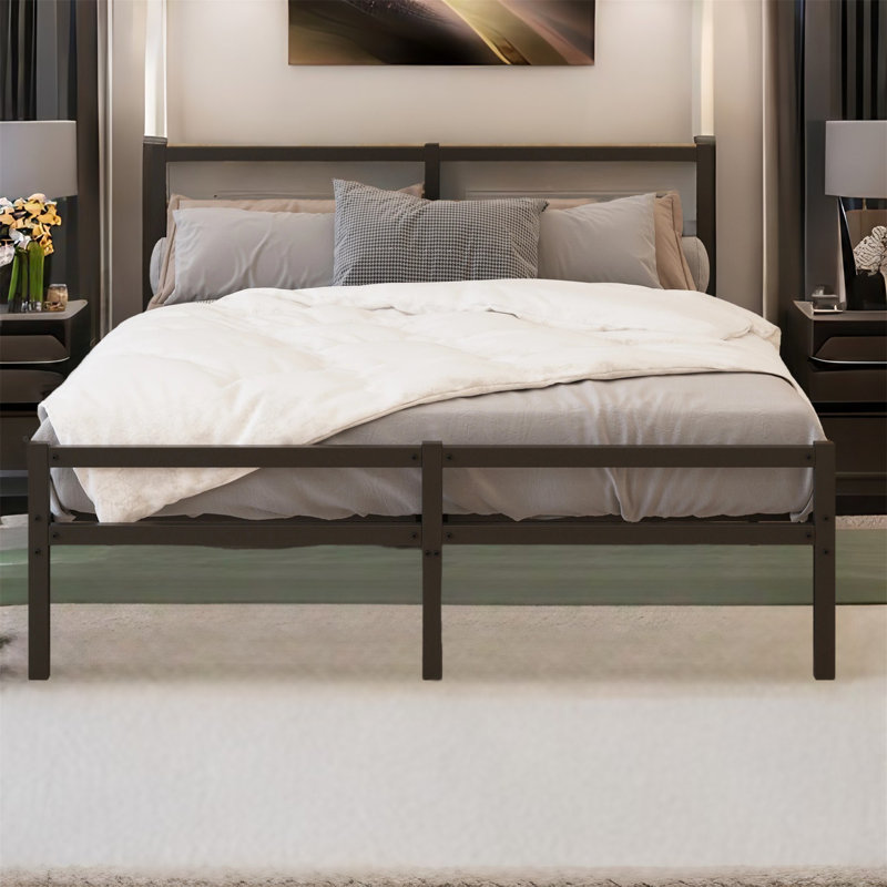 Yeun Metal Platform Bed, Queen