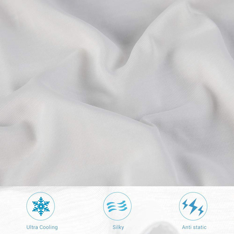 Cotton Blend Pillowcase - Set of 2, White, Queen Pillowcase