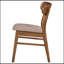 Ensemble de chaises d'appoint de salle à manger en noyer et brun Whisten, design moderne Mid-Century avec revêtement confortable et pieds robustes pour une salle à manger élégante