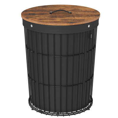 Wood Laundry Hamper with Handles