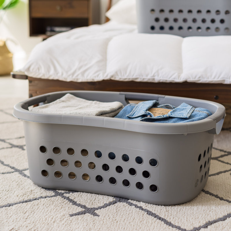 IRIS Plastic Laundry Basket with Handles