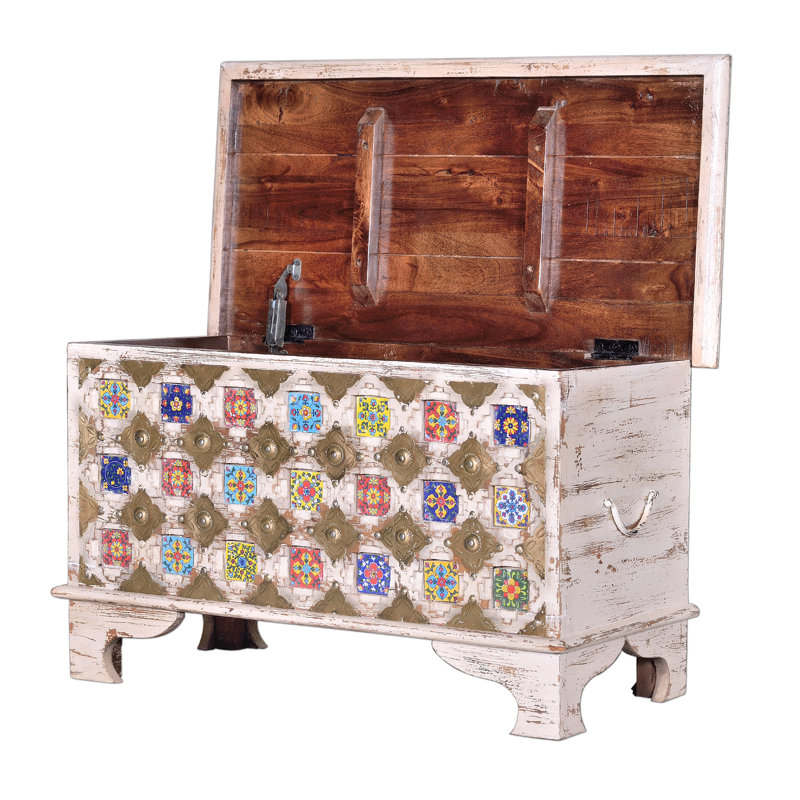 Daisie Solid Wood Accent Trunk