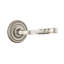 Santa Fe Flat Privacy (Bed & Bath) Door Lever with Round Rosette-119167908-119167914