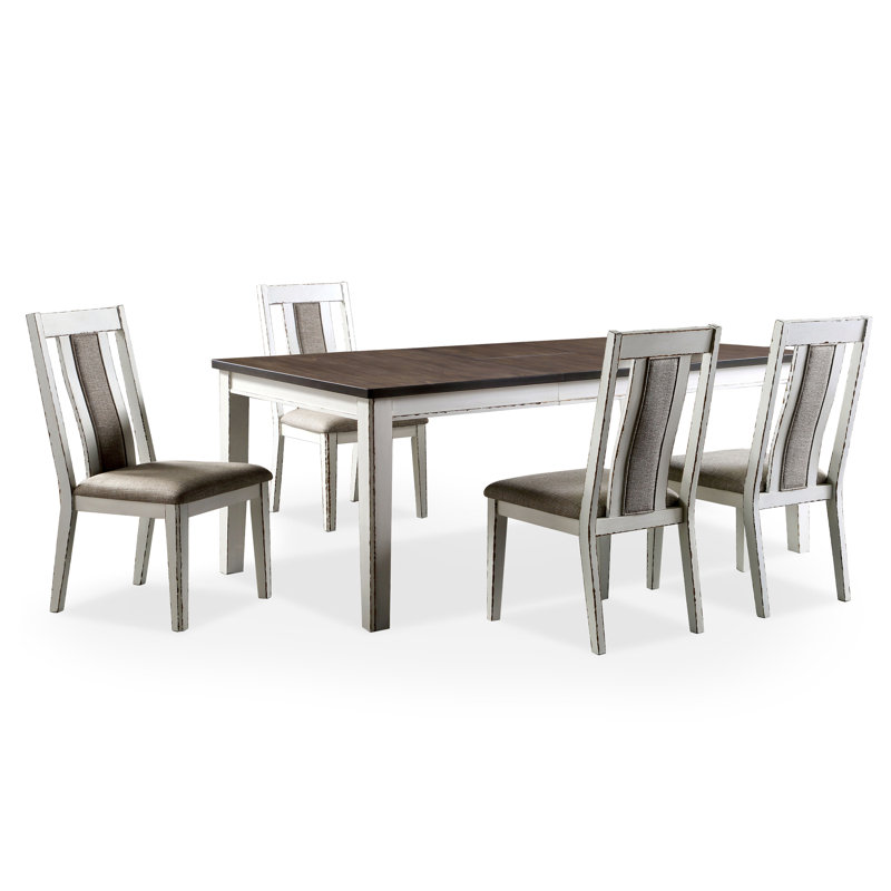 Branson 7-Piece Butterfly Leaf Dining Set, Dark Brown