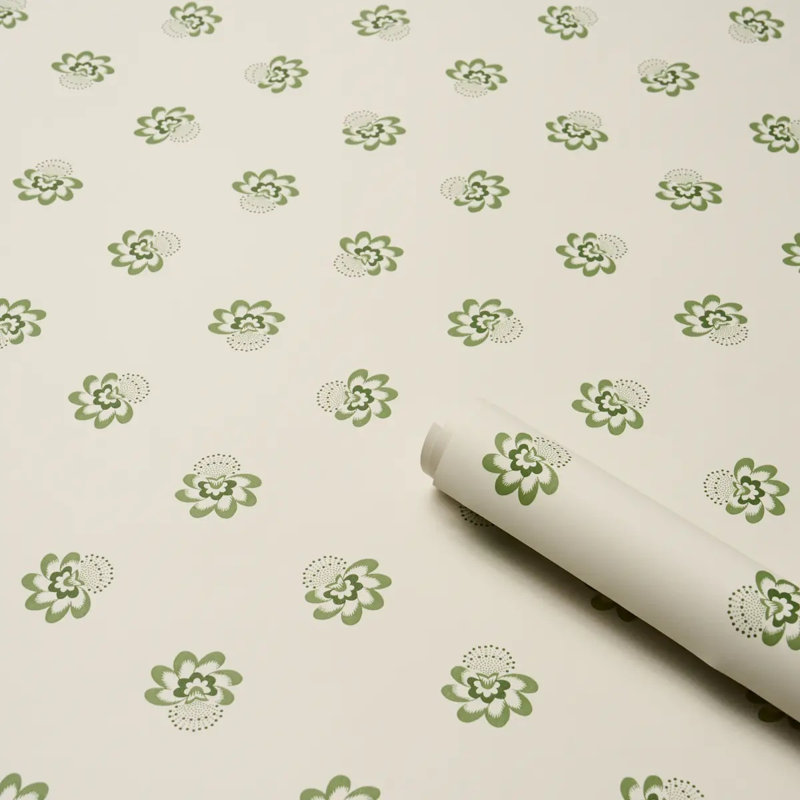 Auclair Floral Wallpaper, Green