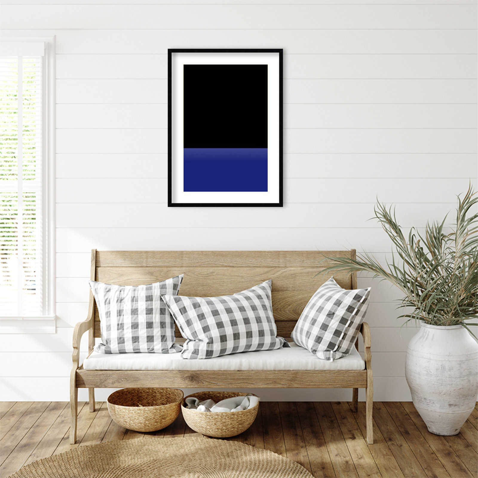 Lancey "Sea" Print by Alex Caminker, Black , 33" H x 24" W
