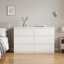 Commode 6 tiroirs Modern White