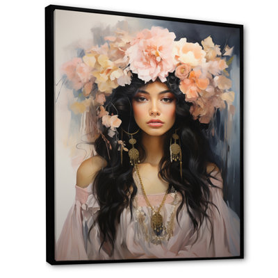 «Boho Latina Woman Ethereal Beauty III», reproduction sur toile