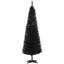 Arbre de Noël artificiel noir avec 294 extrémités de branches réalistes et support en plastique-420812435