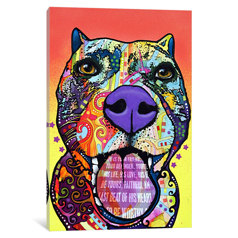 Bark Don't Bite by Dean Russo - Wrapped Canvas Print, 66.04 cm H x 45.72 cm W x 3.175 cm D