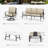 Tapasi 5-7 - Person Patio Conversation Set with Swivel Lounge Chairs & Sofa-98250553-101781113