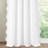 Coastal Chic Scallop Edge Window Curtain 2 Panels Set, Pink 52" W X 84" L,2pcs-543999972-543999981
