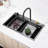 304 Stainless Steel Flying Rain Waterfall Single bowl Sink