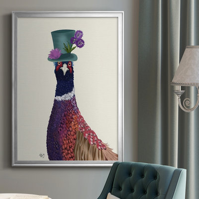 " Pheasant In Blue Hat "