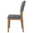 Kiarna Fabric Upholstered Dining Side Chair Brown