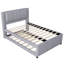 Lit plateforme tapissier avec lit gigogne-1381114112