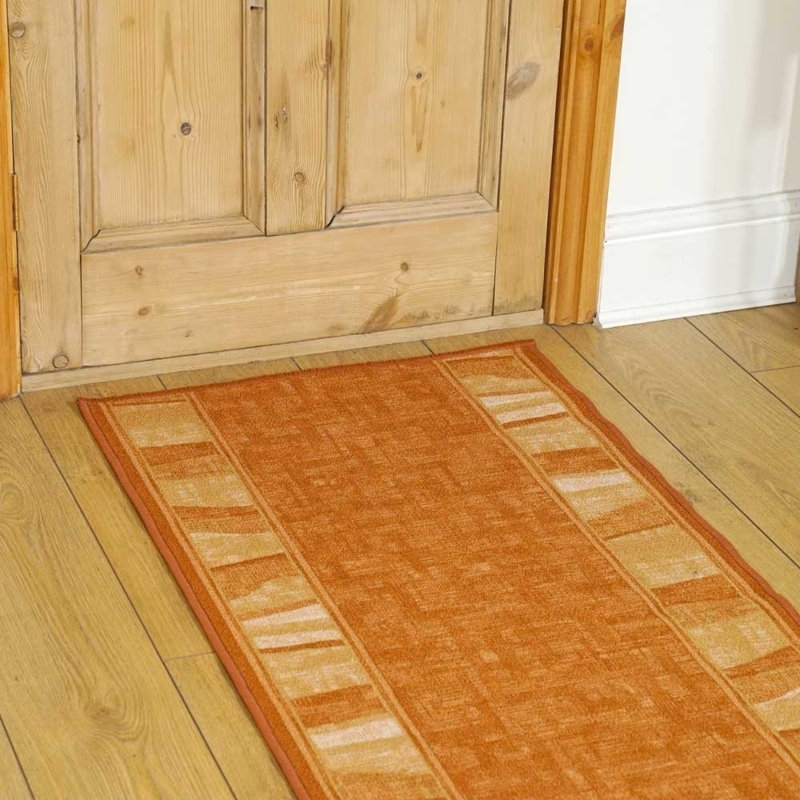 Runner Tuncay Block Print Hand Woven Area Rug, Runner 66 x 480cm