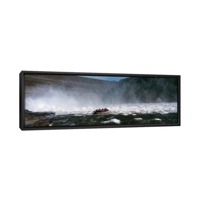 Group Of People Rafting In A River, Gauley River, West Virginia, USA by Panoramic Images - Wrapped Canvas Panoramic Gallery-Wrapped Canvas Giclée