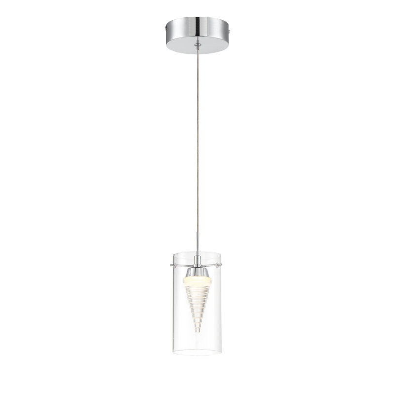 Shinde 1 - Light Chrome LED Unique/Statement Pendant