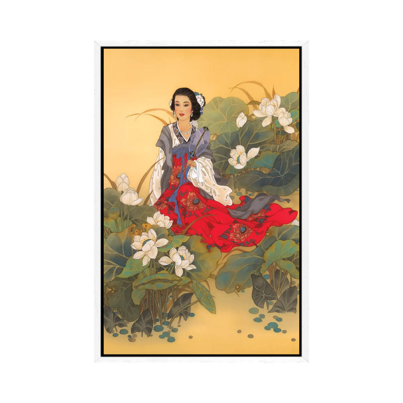 Lady Willow - Painting on Canvas, White Framed, 66.04 cm H x 45.72 cm W