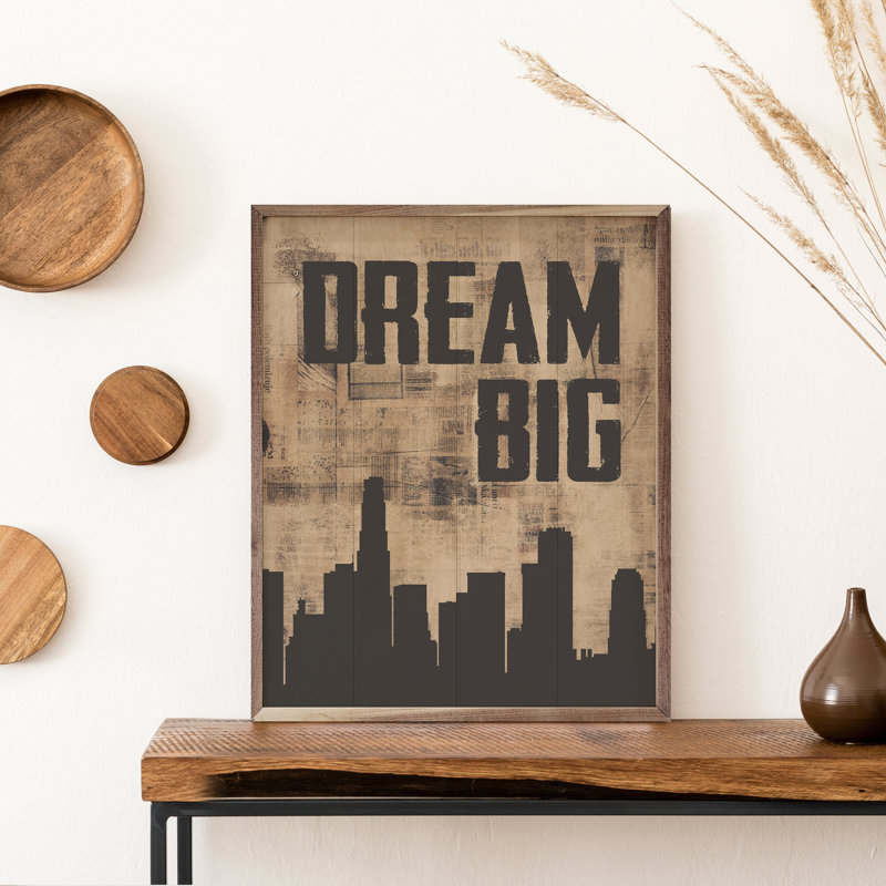 City Dream Big Brown, 40" H x 32" W