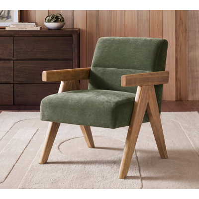 Fauteuil d'appoint Mid-Century moderne avec accoudoirs courbés Donohoe