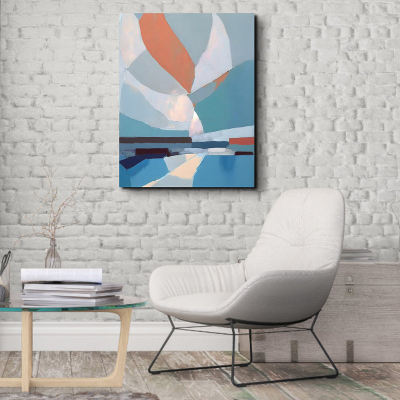 "Paysage 69" sur toile, H 18 po x l 15 po