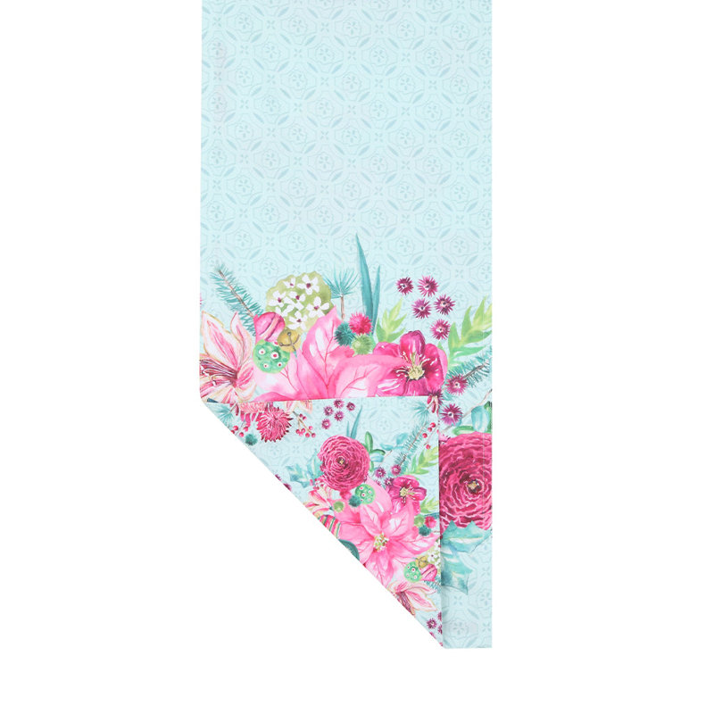 Boho Christmas Table Runner, 72" L x 13" W