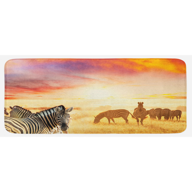 Tapis de cuisine safari