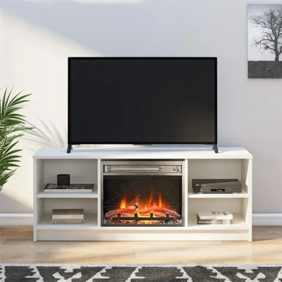 Fireplace TV Stand For Tvs Up To 55", Espresso