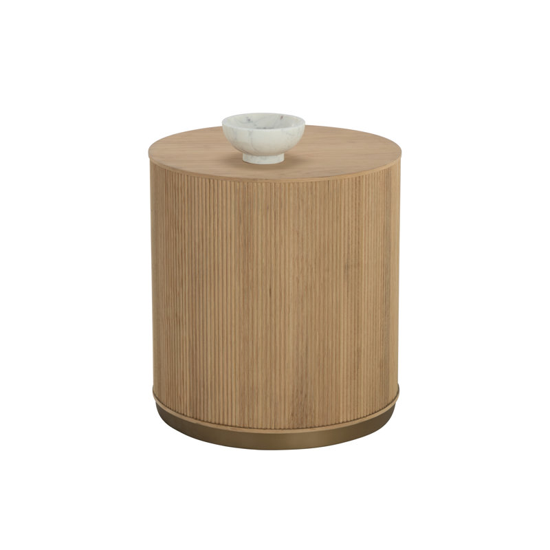 KALLA End Table, Brown