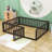 Guerriero Wooden Daybed Frame with Fence-1236834003-1236834001
