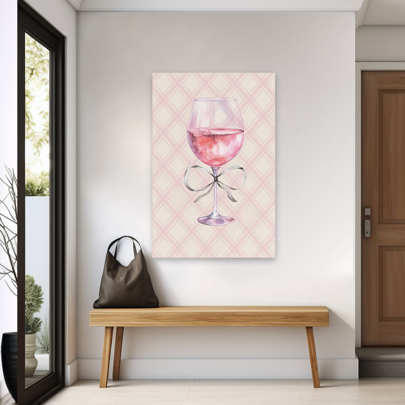 Yay For Rose - Verre à vin contemporain, H 40 po x l 60 po