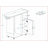 Ironing Cart Cabinet with Rolling Ironing Board, Storage Shelves &amp; Clothes Rods - Snow White E1 MDF | Minimalist | Laundry Room