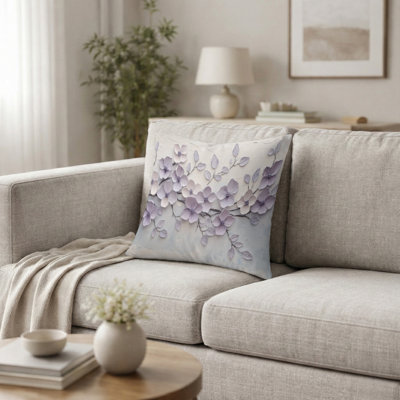 Coussin décoratif lilas Melody I - lilas mauve