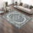 Bessi Machine Washable Oriental Blue Area Rug-1195452187