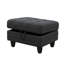 Repose-pieds de rangement rembourré en similicuir de 28,5 po de largeur-1312947635