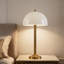 20" Glass Lampshade LED Table Lamp