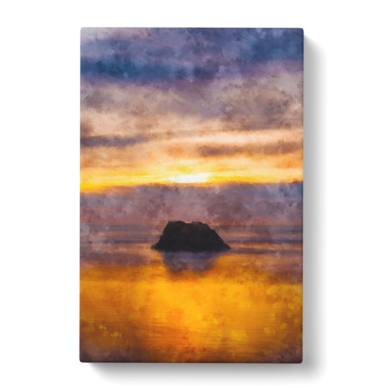 Cannon Beach - Wrapped Canvas Painting, 91cm H x 60cm W x 3cm D
