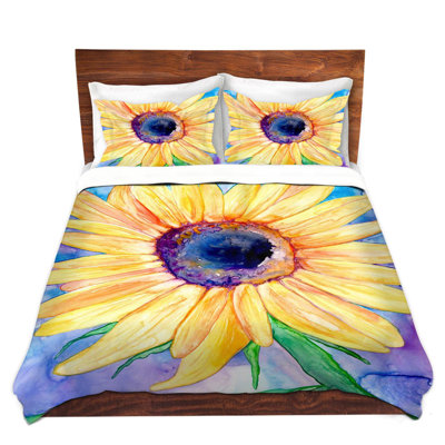 Ensemble de housse de couette tournesol
