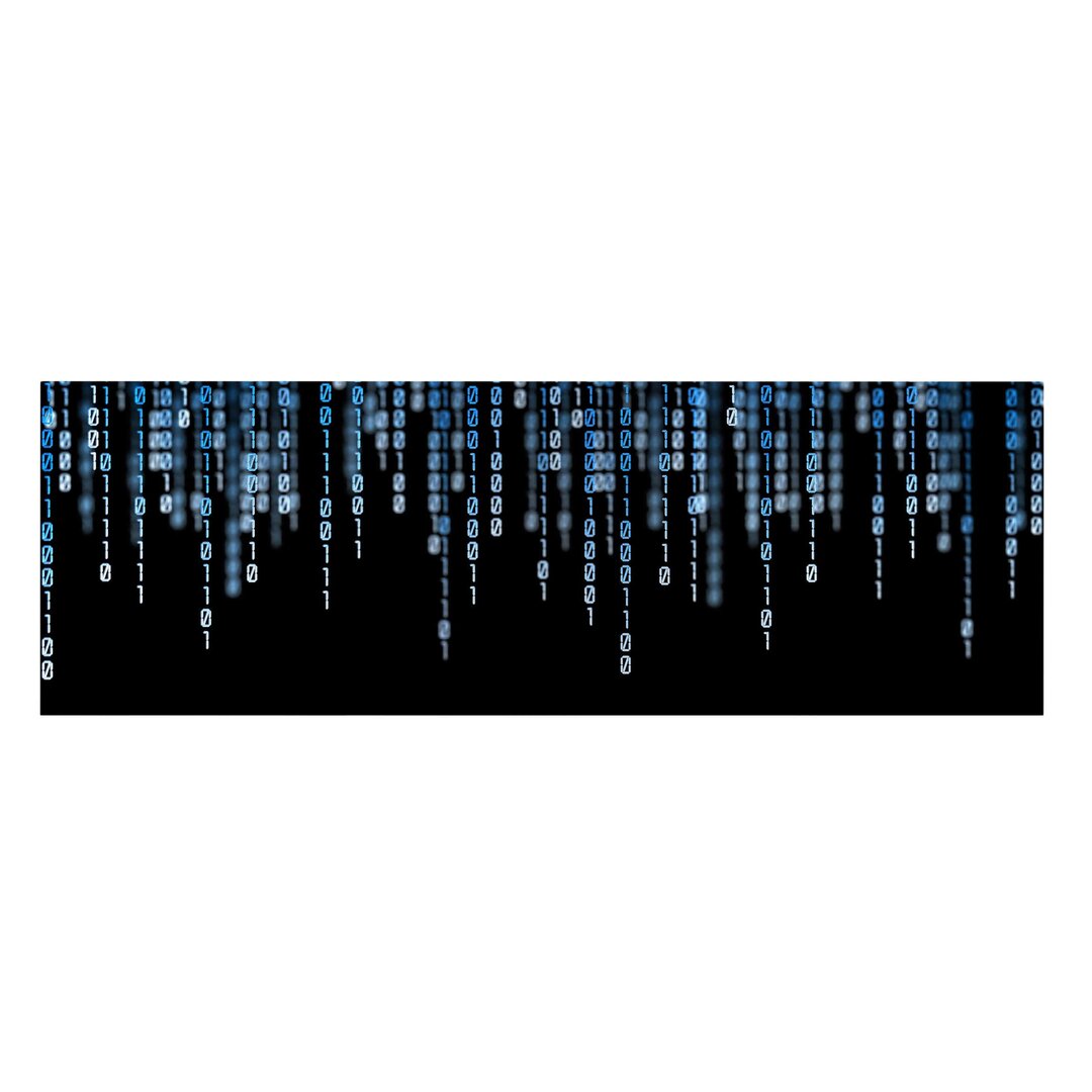 Leinwandbild - Binärischer Code - Panorama Quer