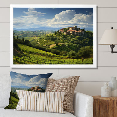 Italie, tranquillité toscane, Italie, art mural