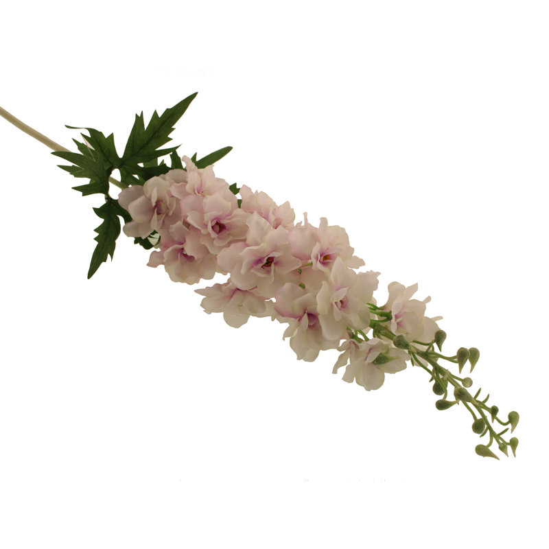 Fabric Delphinium Arrangement, White/Pink