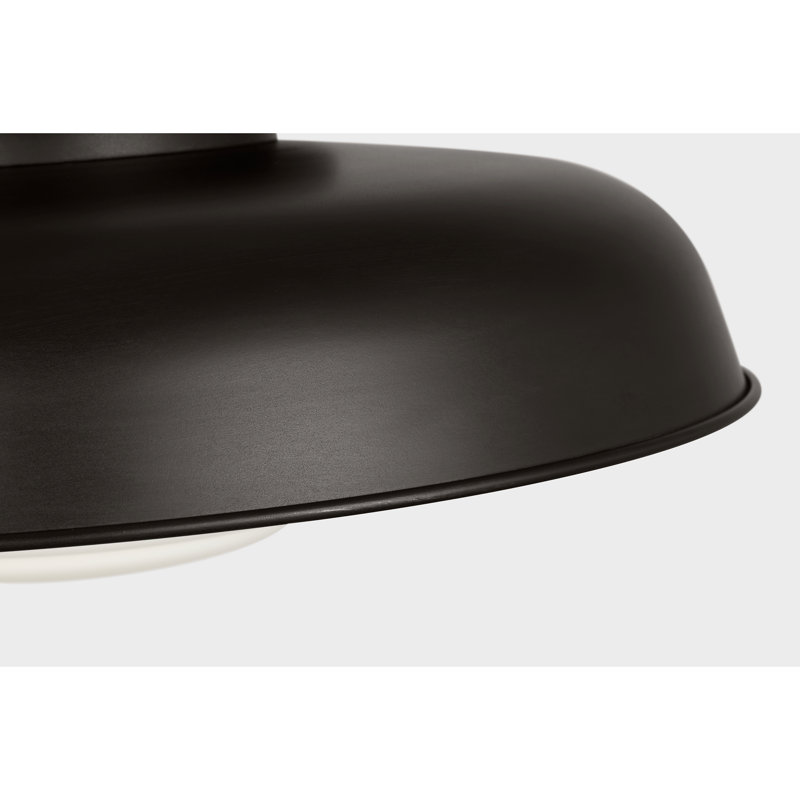 1 - Light LED Flush Mount, Aged Iron, Aged Iron