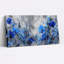 Ensemble de 1 tableau abstrait floral bleu sur toile tendue-1021237992