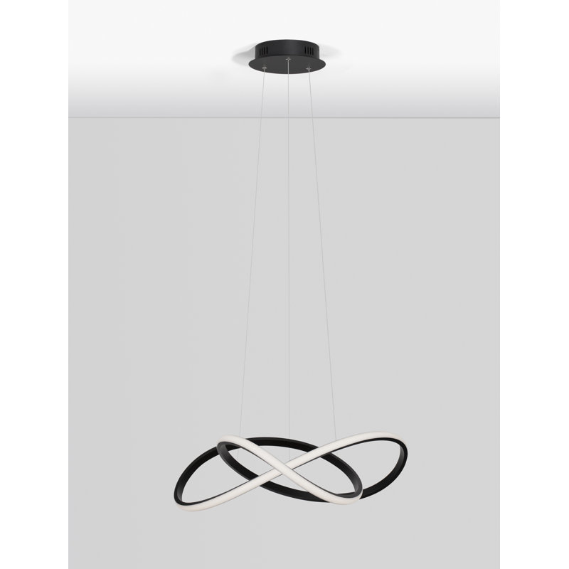 1 - Light Black LED Unique/Statement Pendant