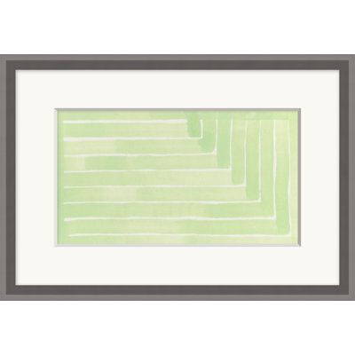 Carré coloré 5 - Peinture sur papier encadrée
