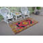 Tapis turc en laine fait à la main avec motifs géométriques, idéal pour la décoration intérieure et les vestibules