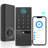 Wi-Fi Smart Lock Touchscreen Single Cylinder Deadbolt with Smartkey Security-106633095