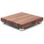 Gift 1.5" Edge Grain Walnut Board with Stainless Steel Feet-1758815046-1758815058